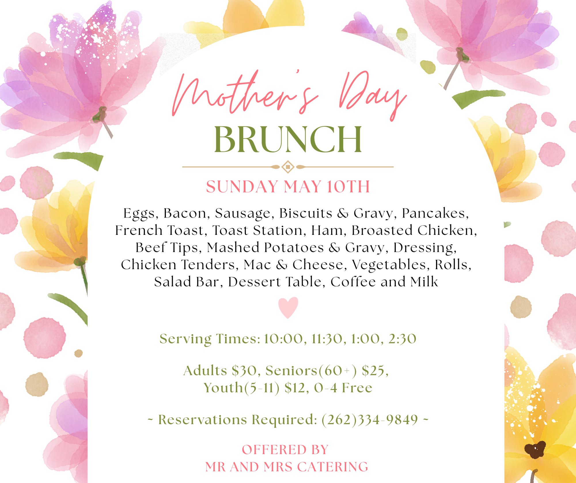 Mothers Day Brunch Flyer (Facebook Post)