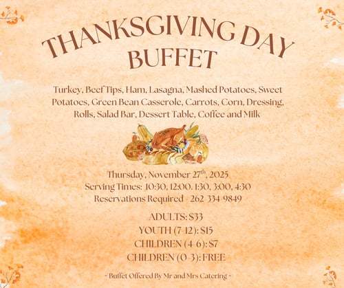 Thanksgiving day BUFFET (Facebook Post)